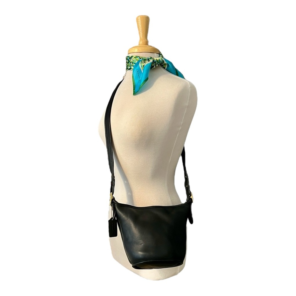 ‼️SOLD‼️Vintage COACH Maggie Duffle (mini) #9019 Black Leather Shoulder Bag